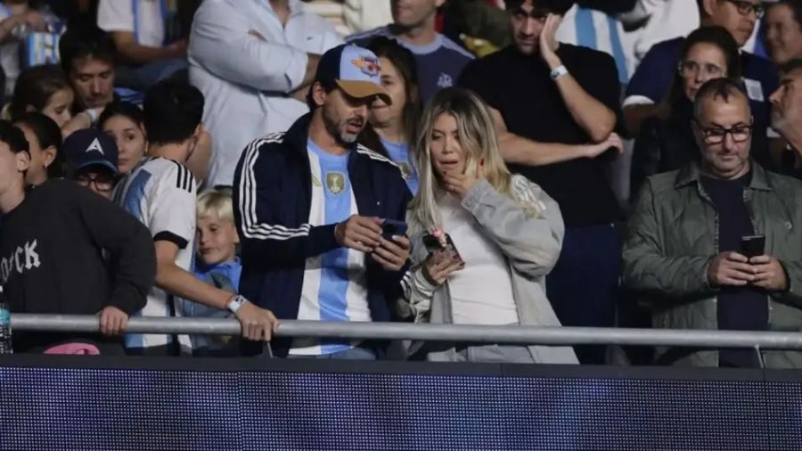 Wanda Nara fue a ver el partido de Argentina contra Brasil con Darío Turovelzky en medio de su conflicto con Mauro Icardi