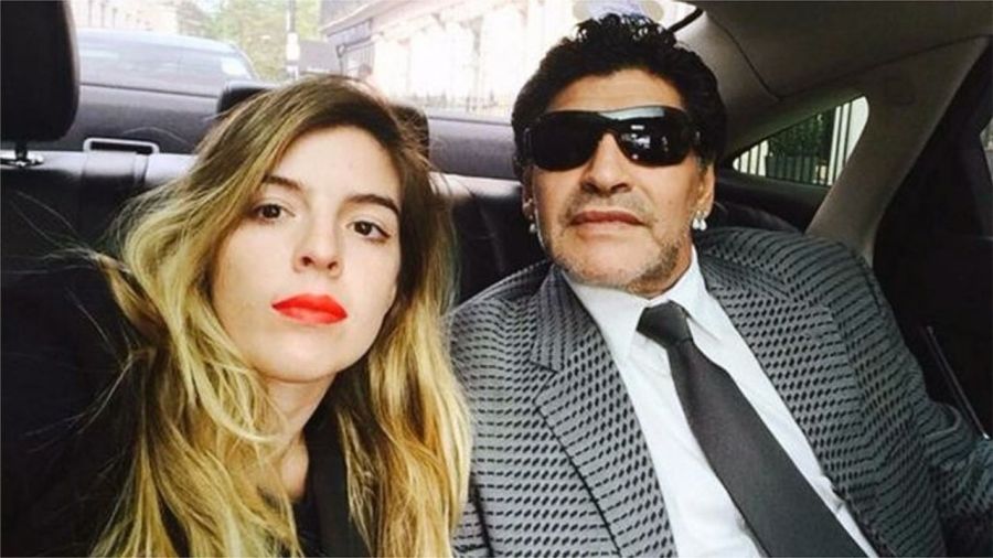 Dalma Maradona y Diego Maradona