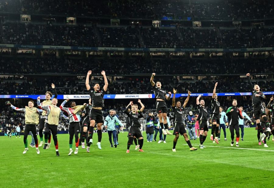 Arsenal celebra en Madrid