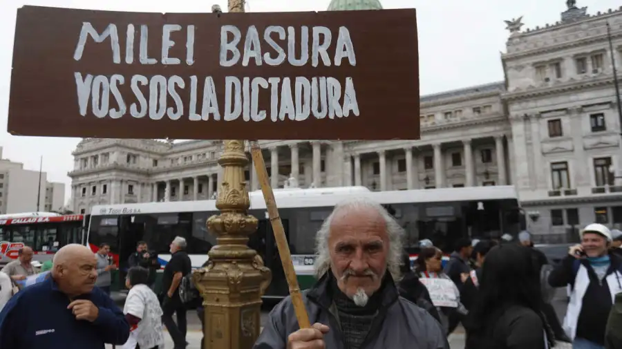 Congreso Nacional marcha de los jubilados 20250416