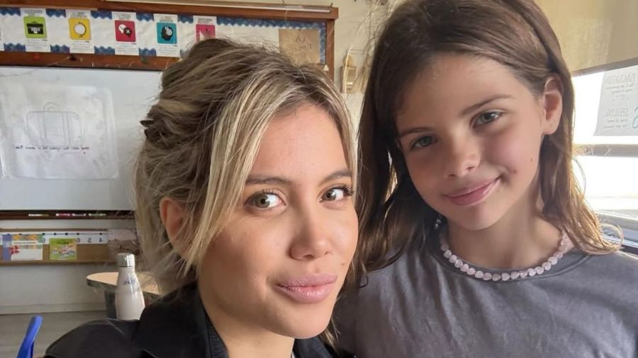 Wanda Nara junto a su hija Francesca