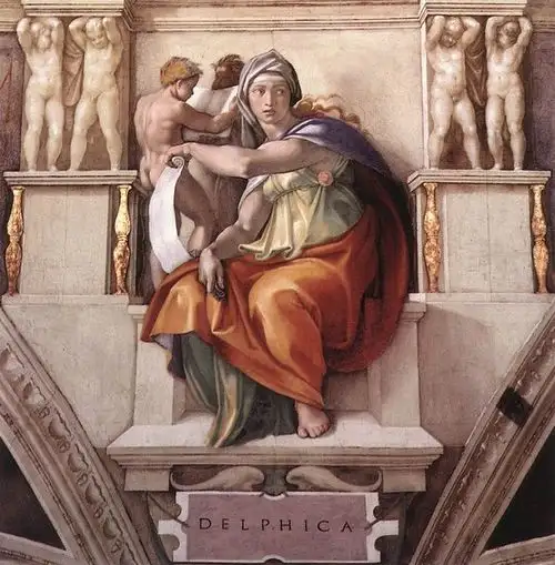 Capilla Sixtina, bóveda pintada por Miguel Angel