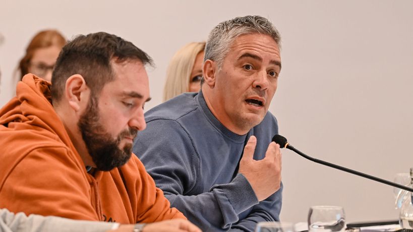 Concejales Huespe y Favre en el Concejo