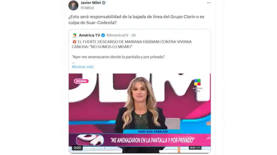 Javier Milei X 20250417