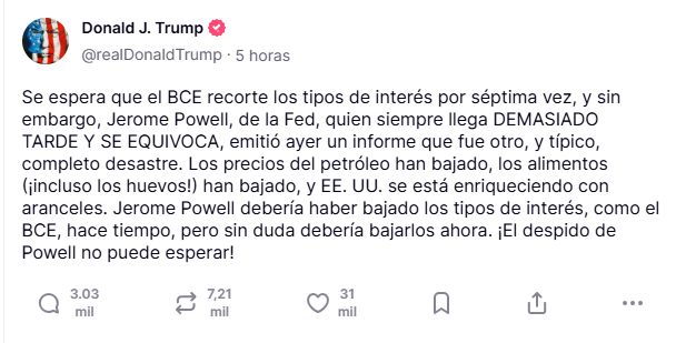 RED SOCIAL DE TRUMP