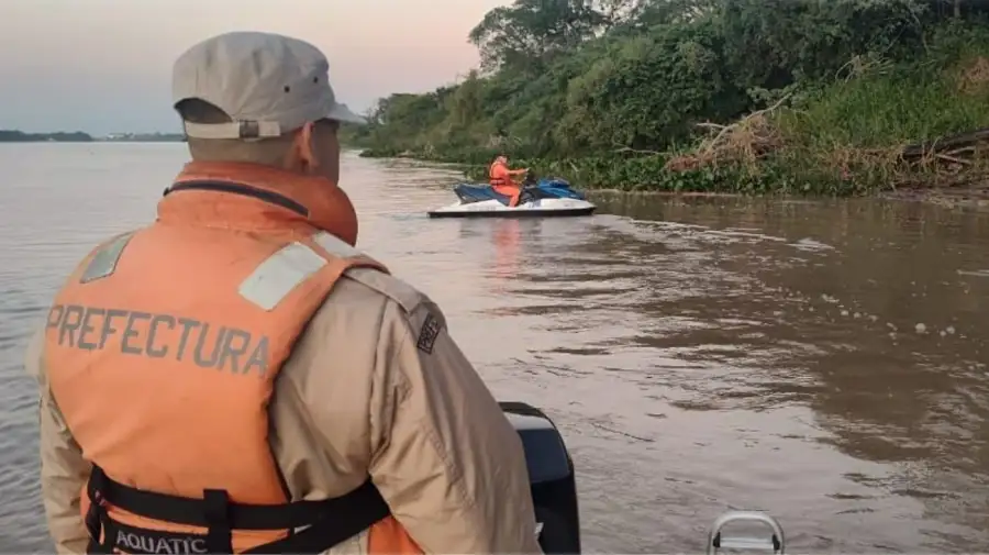 Operativo de búsqueda de Pablo Ovando en el Río Paraná