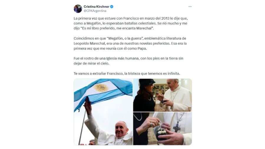 Cristina Kirchner - Papa Francisco
