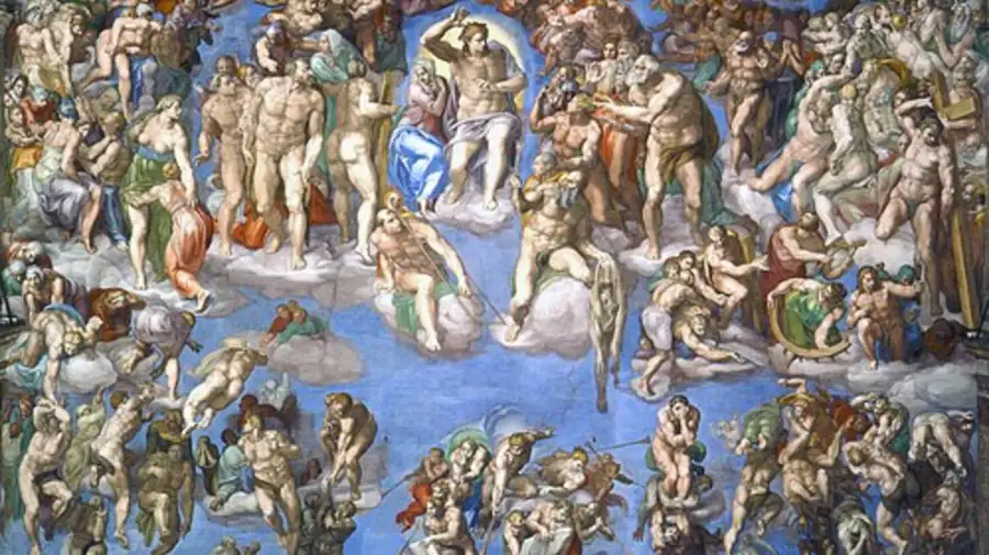 Juicio Final detalle de la Capilla Sixtina
