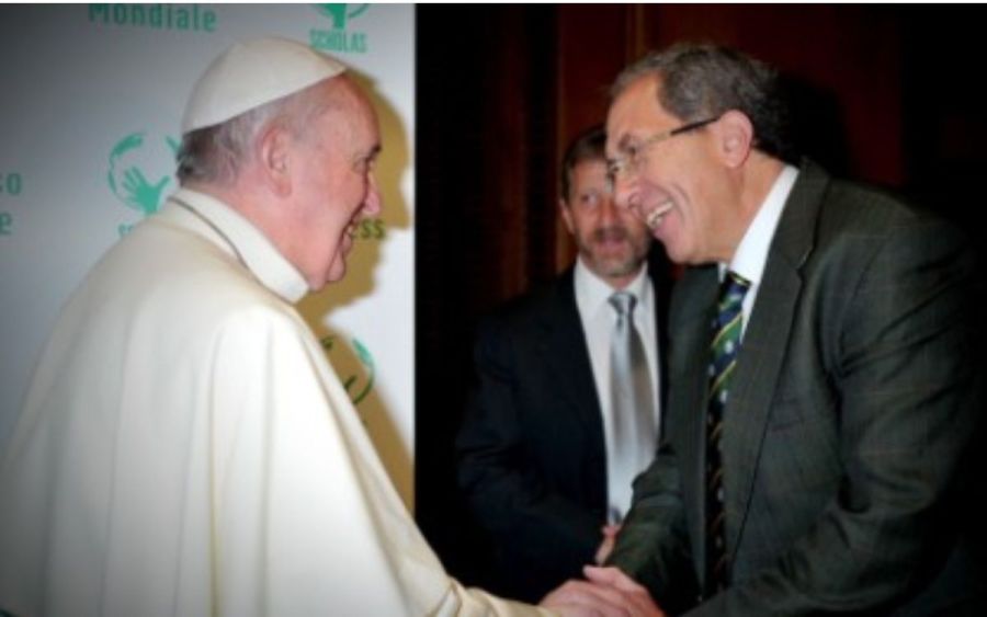 Jose Levy y el papa Francisco 