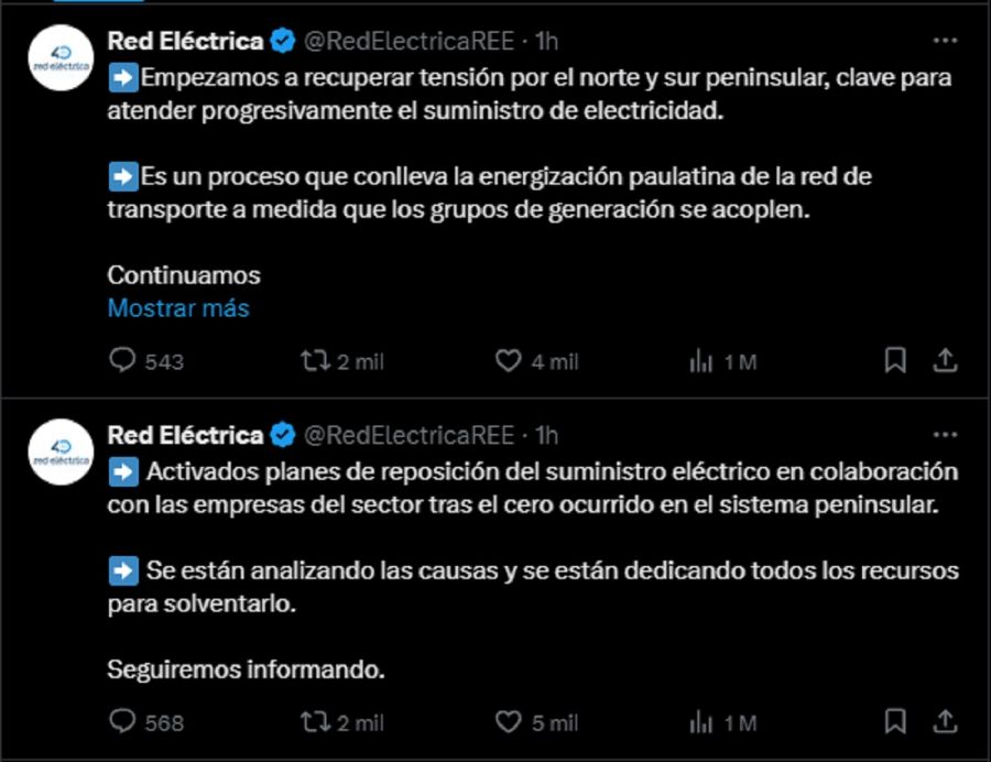 Masivo apagón en España, Portugal y Francia