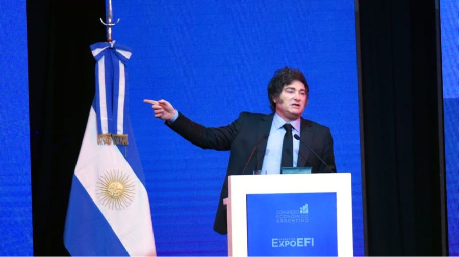 Javier Milei en la Expo EFI 2025