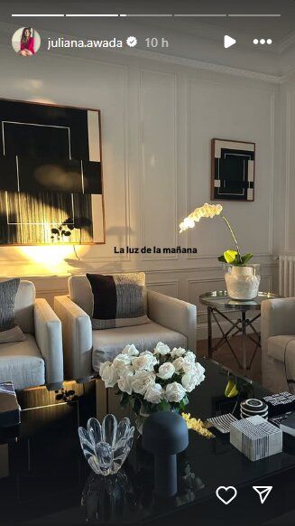 Las flores que Juliana Awada elije para su casa