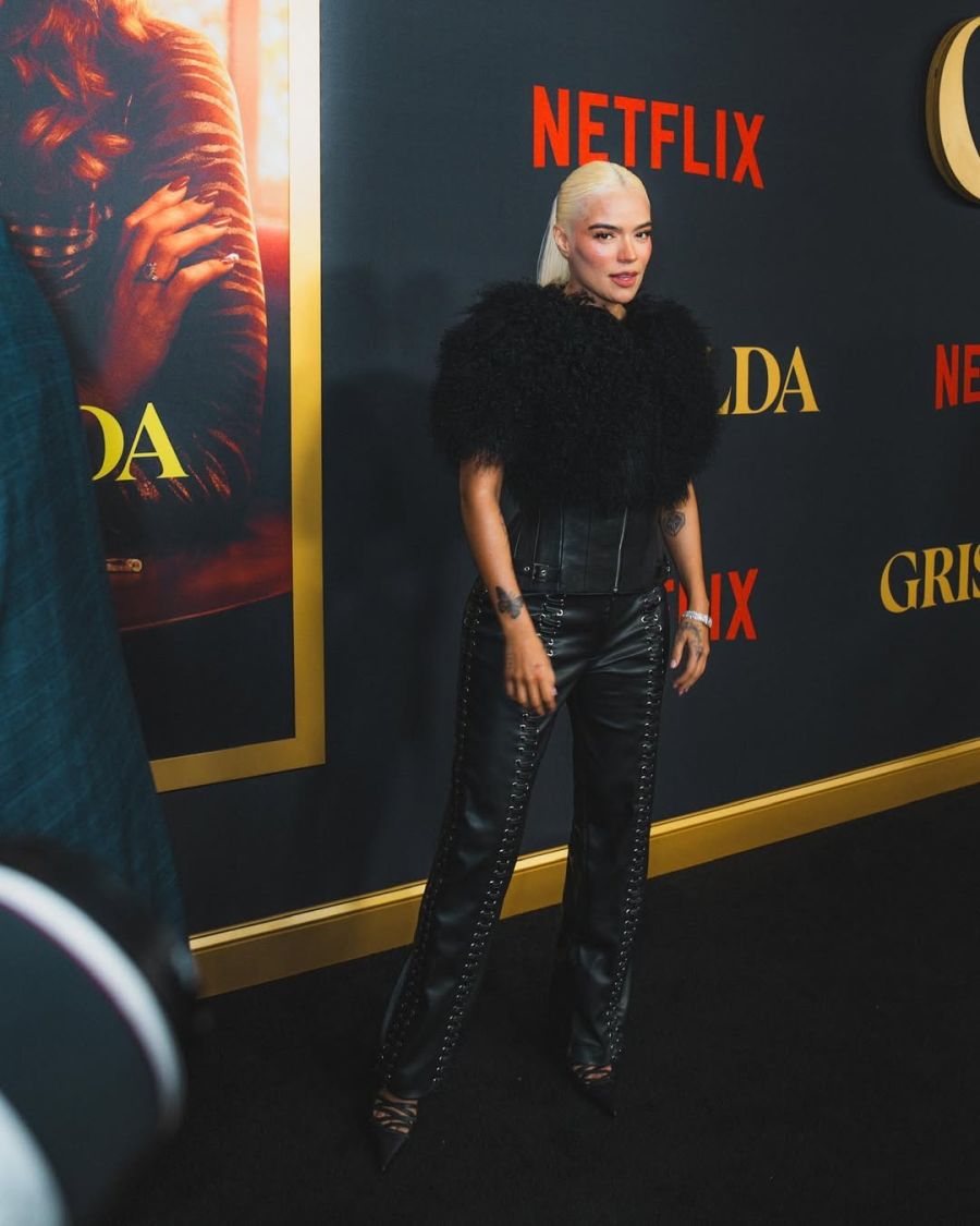 Karol G en la premier de Netflix