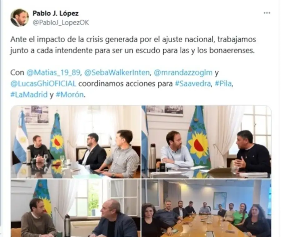Posteo de Pablo López