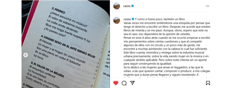 Cazzu lanzó su primer libro