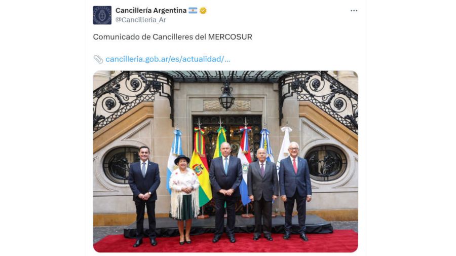 Comunicado de Cancilleres del MERCOSUR 20250502