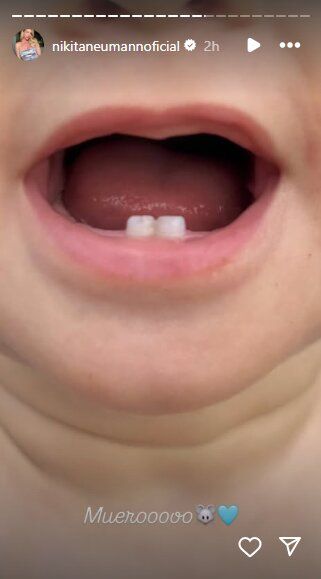Los primeros dientes de leche de Cruz Urcera