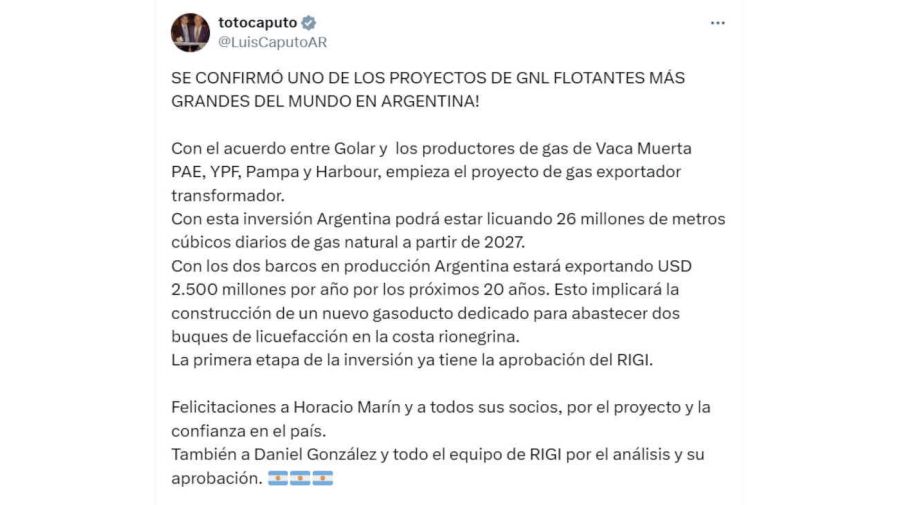 Luis Caputo X 20250502