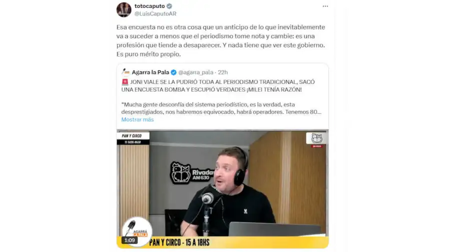 Luis Caputo X 20250502