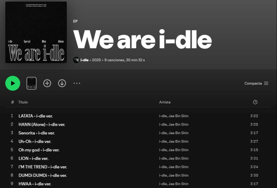 We are i-dle Album