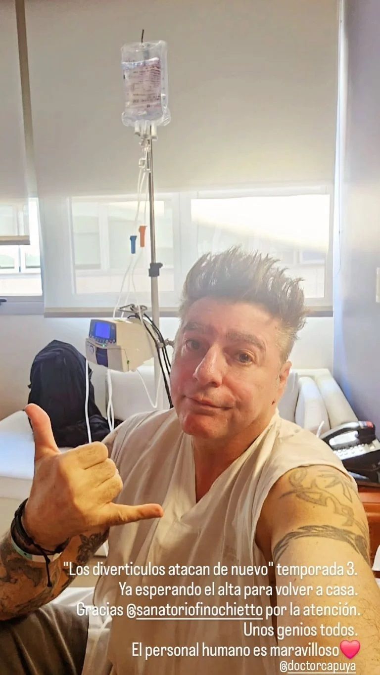 Daniel Ambrosino fue internado por divertículos
