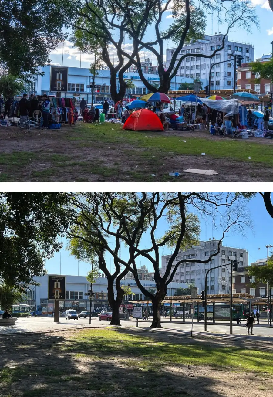Desalojan a 5000 manteros de Chacarita