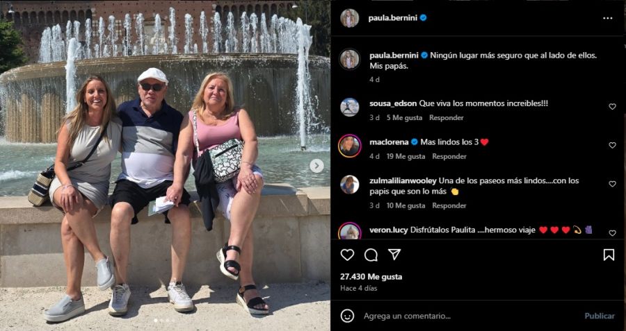 El viaje de Paula Bernini con sus padres 1