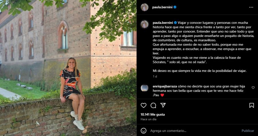El viaje de Paula Bernini con sus padres 2