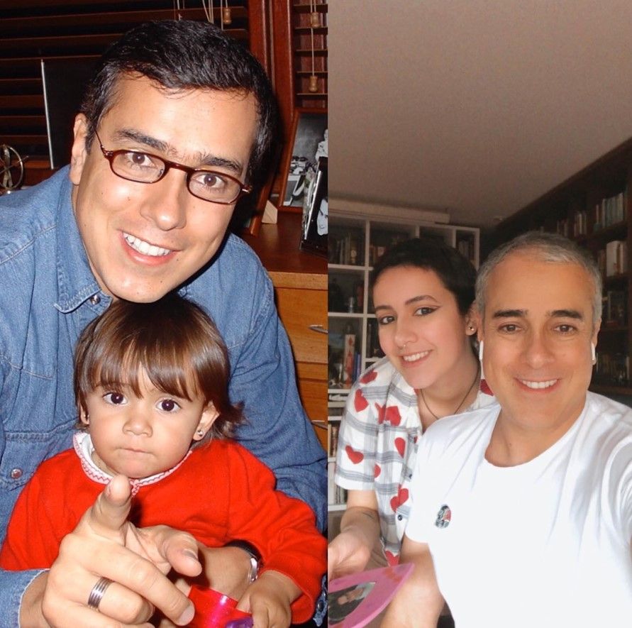 Jorge Enrique Abello y su hija
