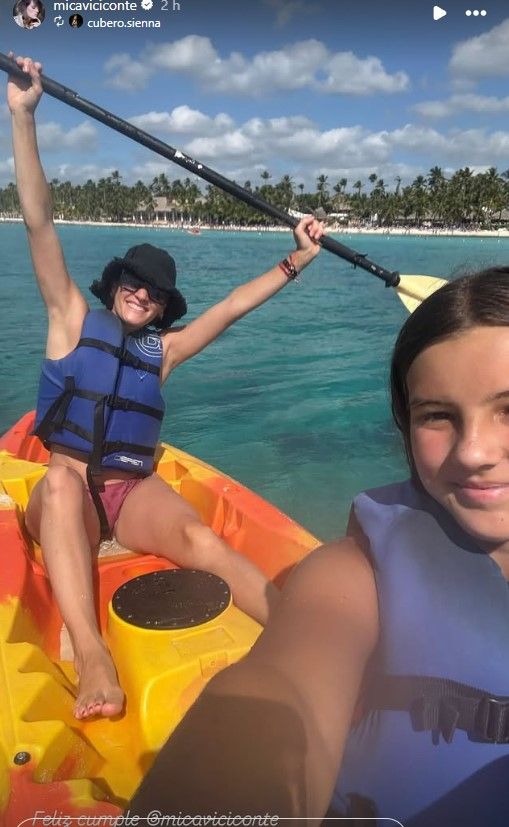 Las hijas de Nicole Neumann saludan a Mica Viciconte