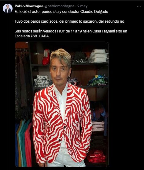 Murió Claudio Delgado 2