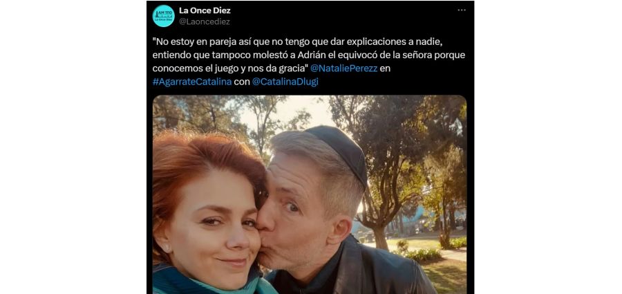 Natalie Pérez sobre Adrián Suar