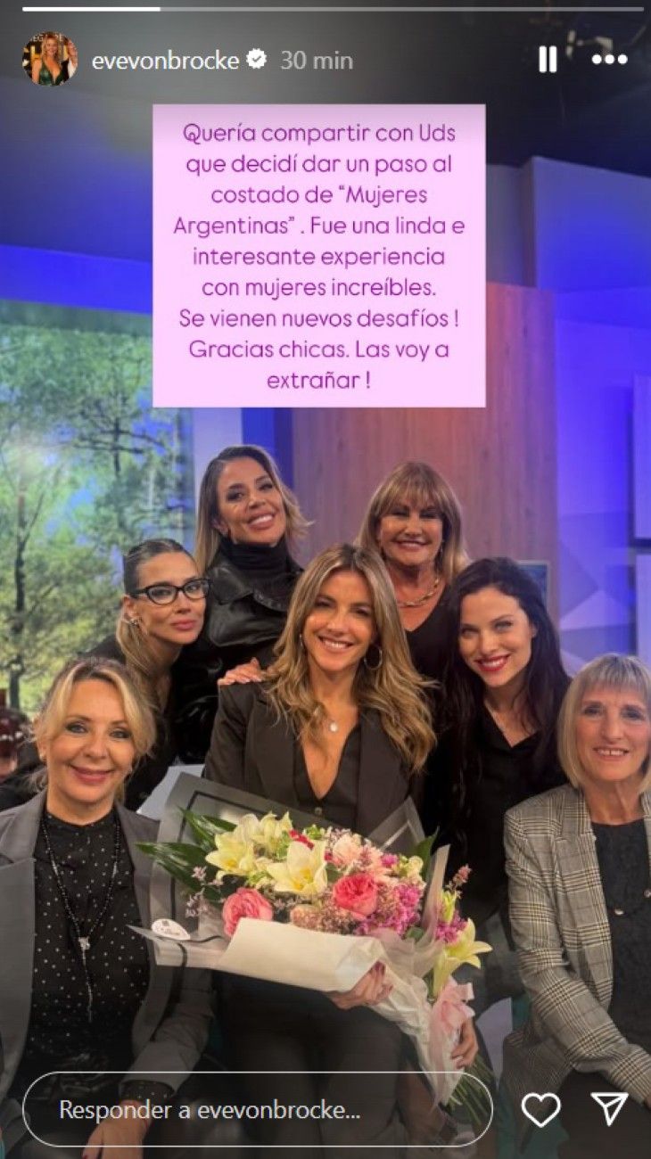 Evelyn Von Brocke renunció a Mujeres Argentinas