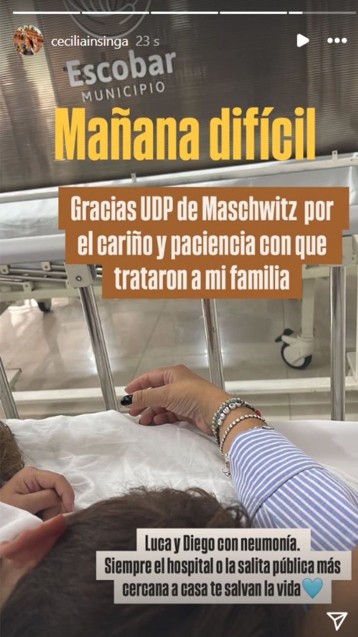 Diego Brancatelli tiene neumonía