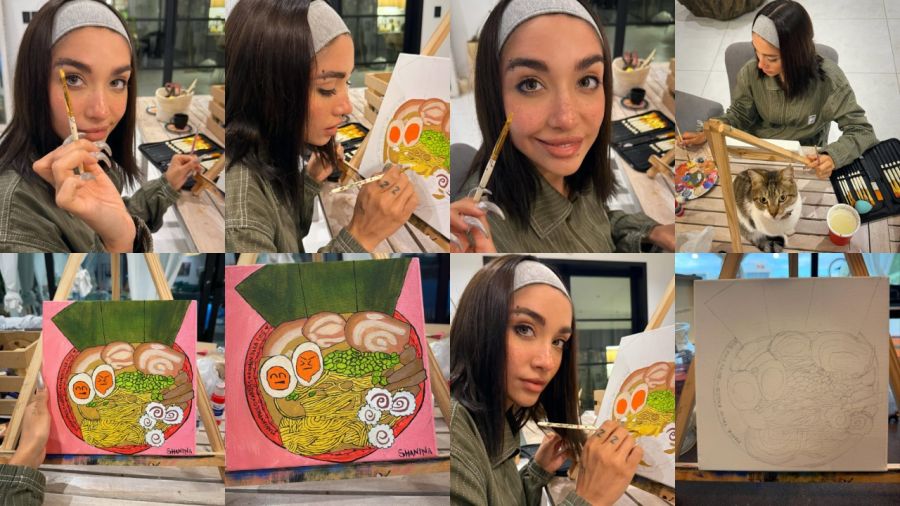 María Becerra y sus muestras de pintura
