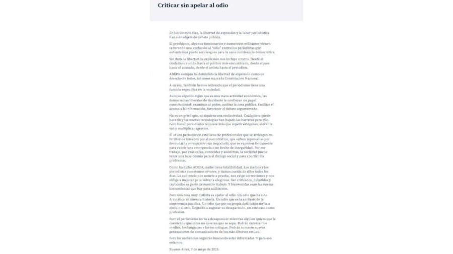 Criticar sin apelar al odio 20250507