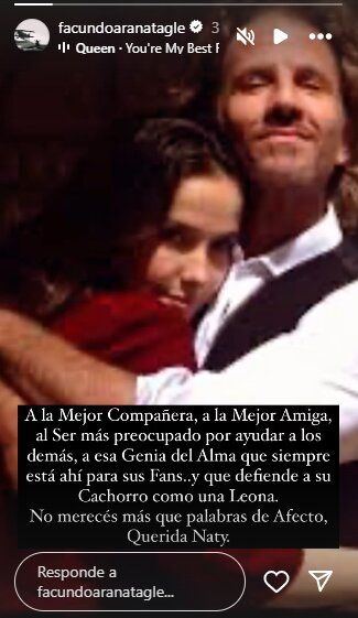 Facundo Arana defendió a Natalia Oreiro