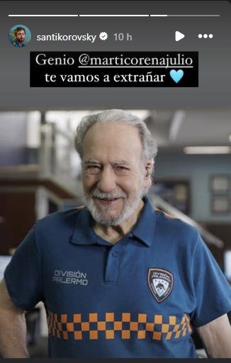 Santiago Korovosky se despidió de Julio Marticorena tras su fallecimiento
