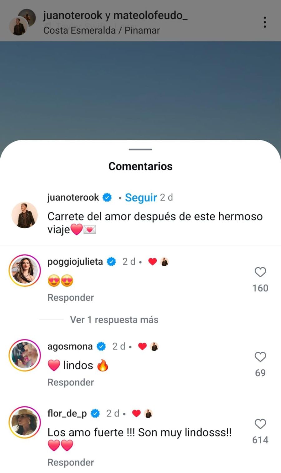 Florencia Peña y Juan Otero