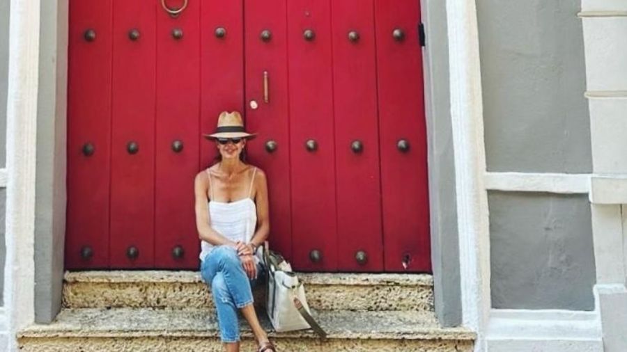 Juliana Awada en jeans