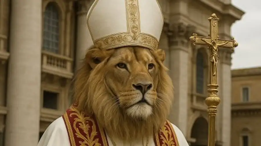 La imagen del saludo de Javier Milei a Leon XIV