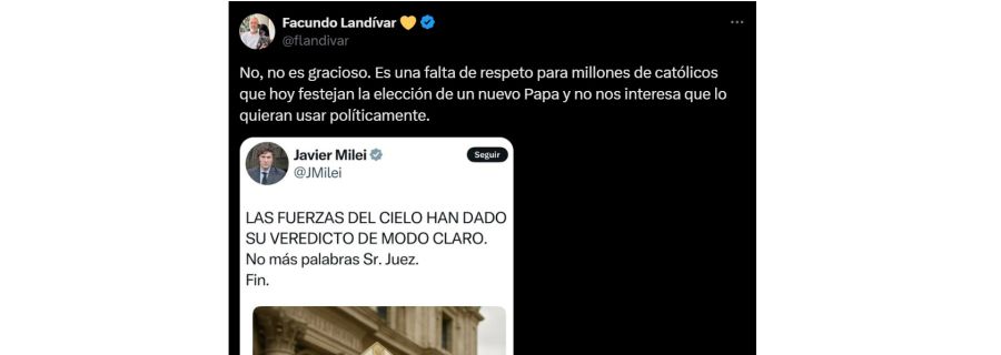 Los comentarios contra Javier Milei