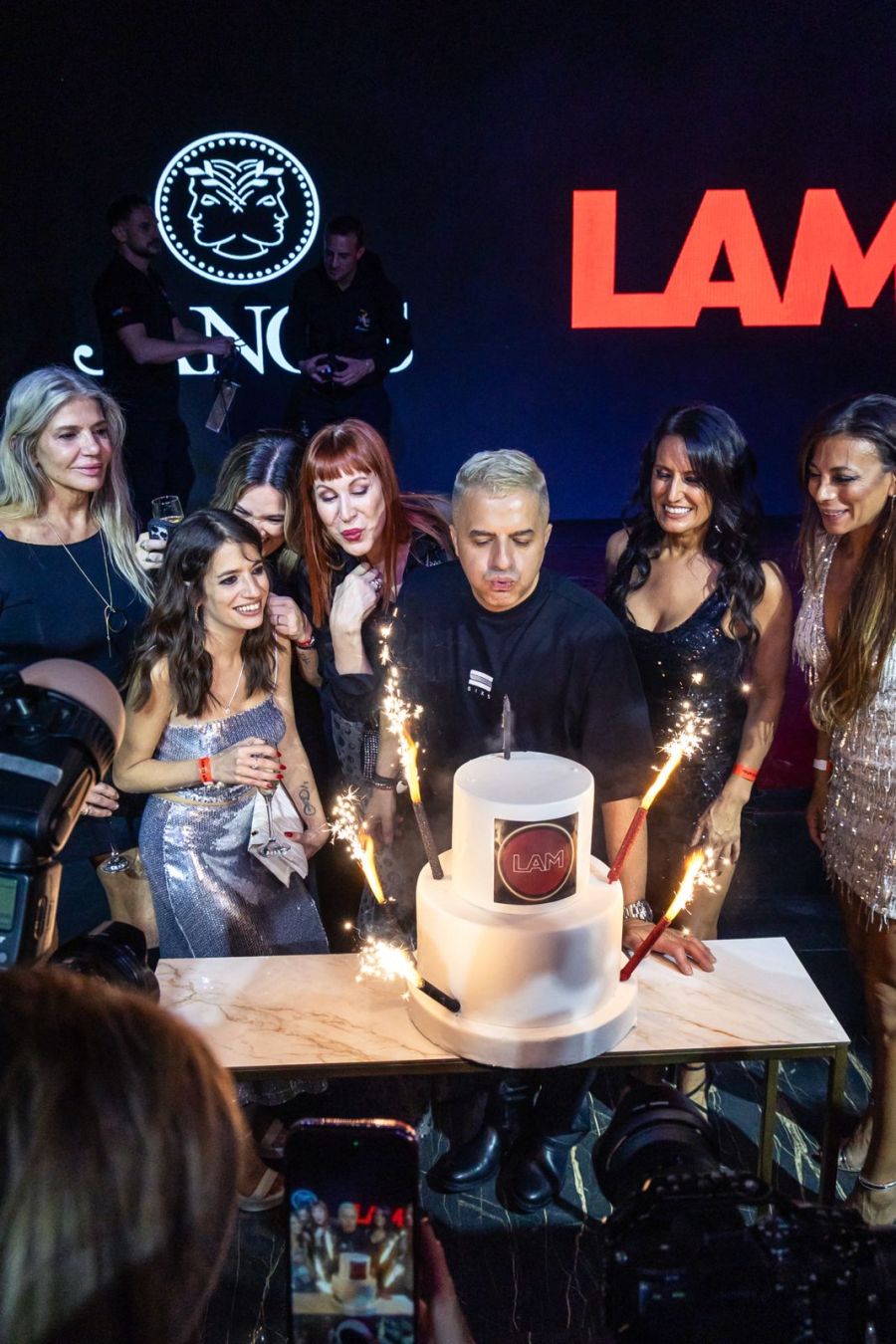 Las angelitas en la fiesta por los 10 años de LAM / Créditos: JANOS