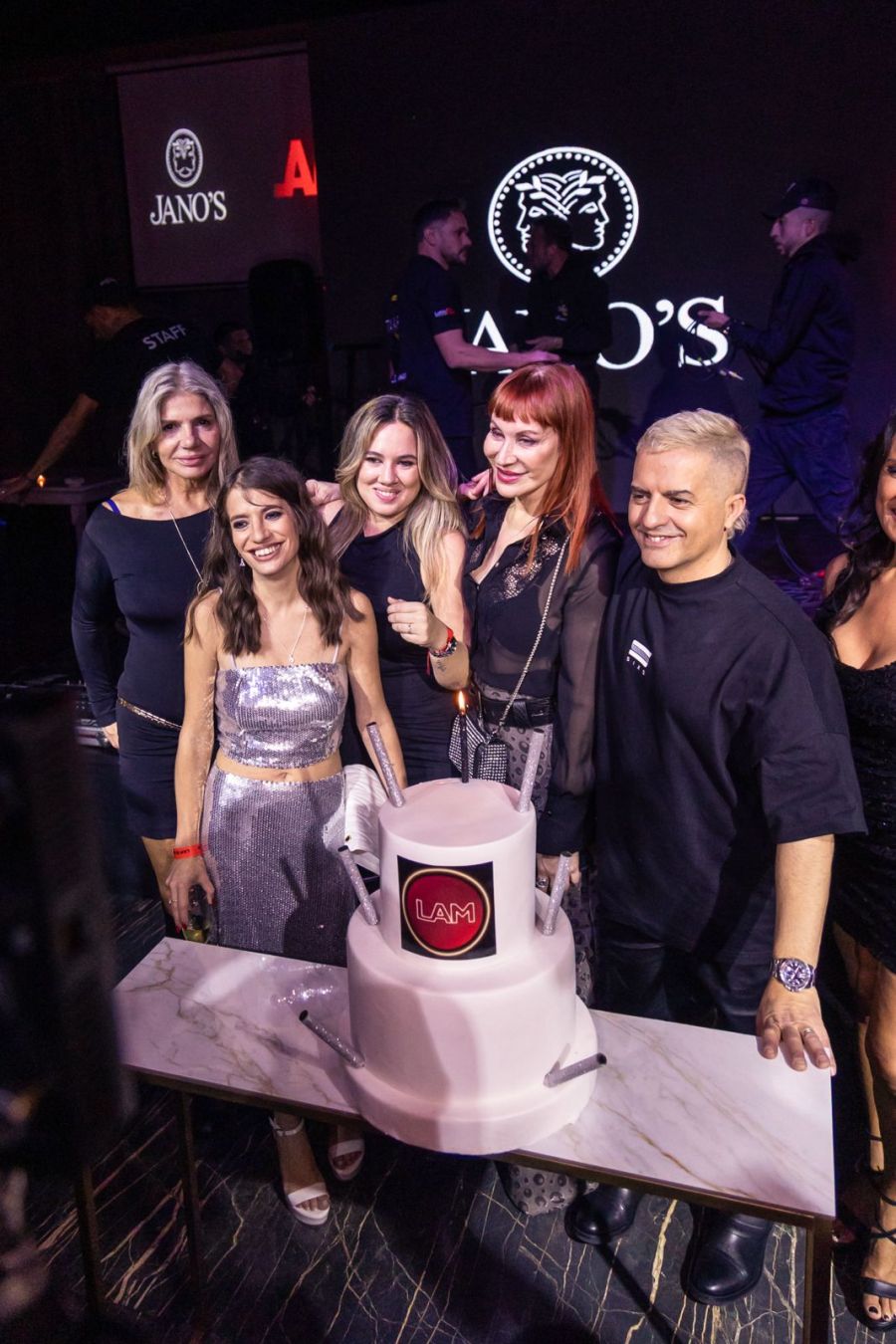 Las angelitas en la fiesta por los 10 años de LAM / Créditos: JANOS