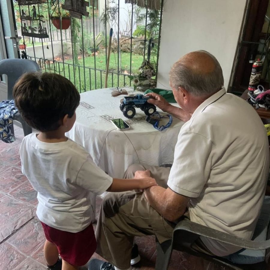 Lizy Tagliani y su hijo