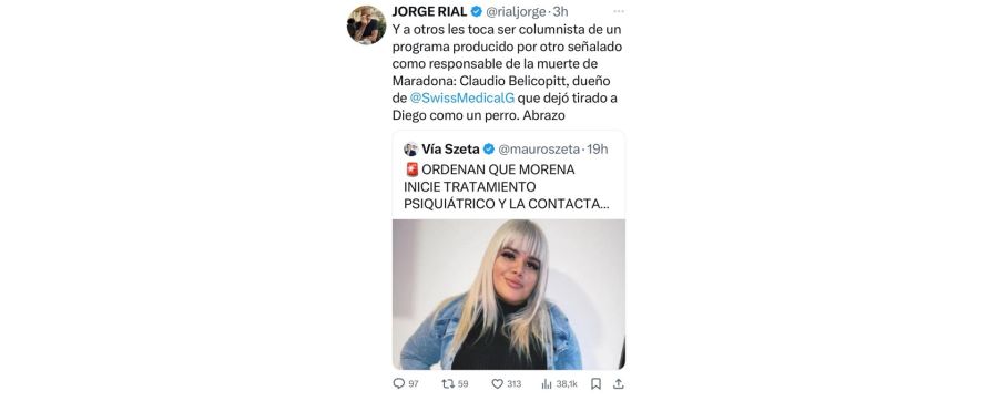 Jorge Rial contra Mauro Szeta