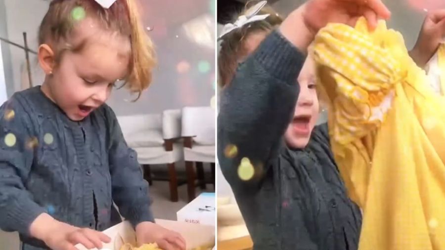 La adorable reacción de Anita García Moritán al regalo de Pampita