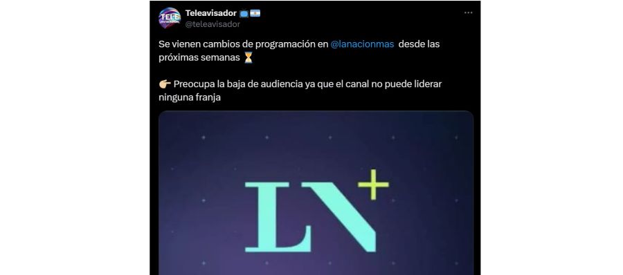 Preocupación en LN+ por el bajo rating
