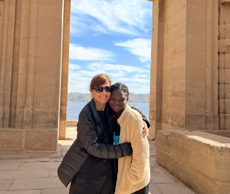 Andrea Pietra y su hija Stephanie