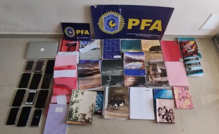 Cuadernos secuestrados PFA